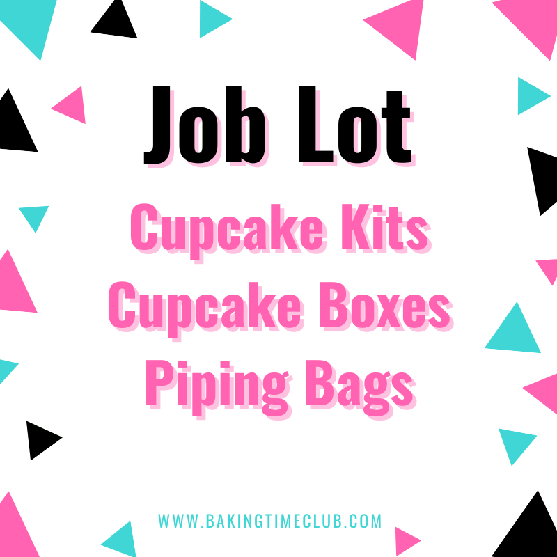 Job Lot: 349 Units - Cupcake Kits Boxes Stands and Piping Bags