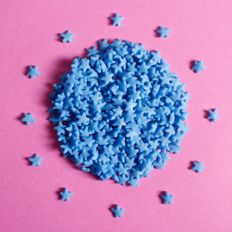 Bulk Bag - Blue Stars Confetti Sprinkles (Best Before 28 Dec 2025)